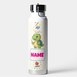 Personalisierte Dinosaurier-Kinder-Rückkehr-zur-Sc Trinkflasche