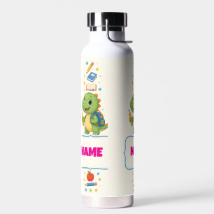 Personalisierte Dinosaurier-Kinder-Rückkehr-zur-Sc Trinkflasche
