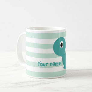 Personalisierte Dinosaurier-Tasse Kaffeetasse