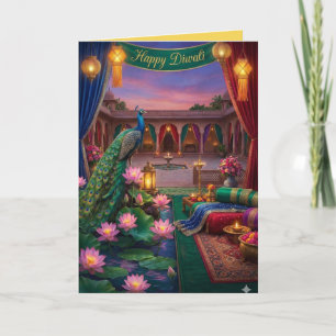 Personalisierte Diwali-Fest-Grußkarte Karte