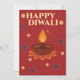 Personalisierte Diwali-Karte Dankeskarte