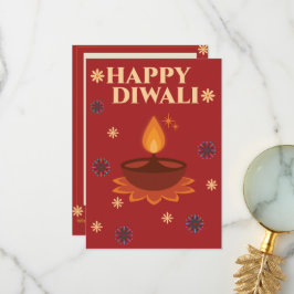 Personalisierte Diwali-Karte Dankeskarte