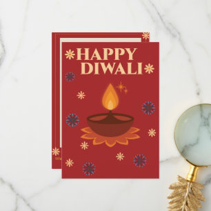 Personalisierte Diwali-Karte Dankeskarte