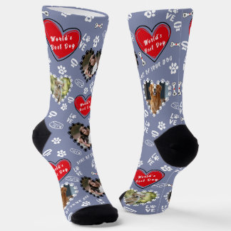 Personalisierte Dog Foto Socken | Benutzerdefinier