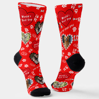 Personalisierte Dog Foto Socken | Benutzerdefinier