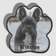 Personalisierte Dog Paw Print Foto Schwarze Grenze