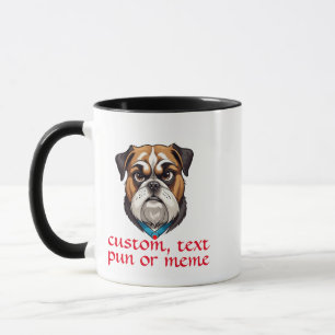 Personalisierte Dog Puffsack-Tasse, komischer, ben Tasse