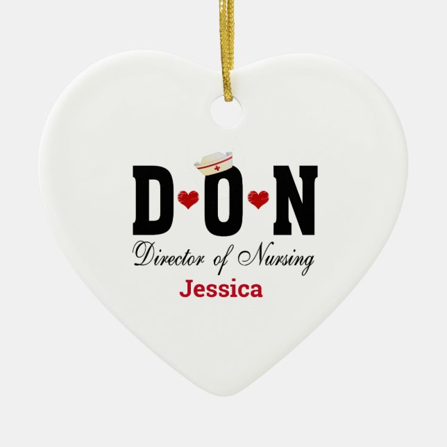 Personalisierte DON Keramik Weihnachten Keramik Ornament (Vorne)