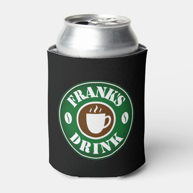 Personalisierte Dose mit Kaffeebohnen-Logo Dosenkühler (Kanne Vorderseite)