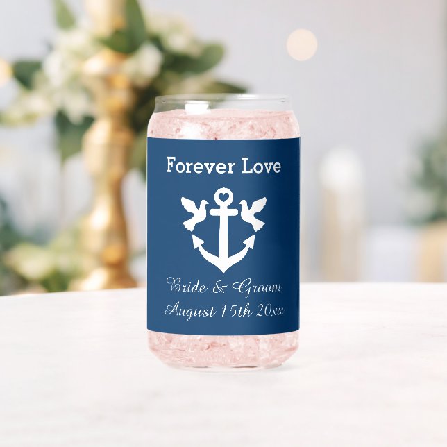Personalisierte Dosenbrille für Hochzeiten auf See Dosenglas (Insitu (Hochzeit))