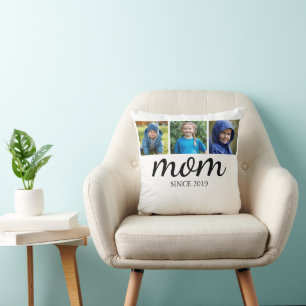 Personalisierte Drei-Foto-Mutter Kissen