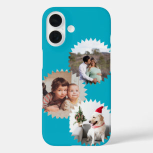 Personalisierte Drei-Sterne-Fotos individuell anpa iPhone 16 Hülle