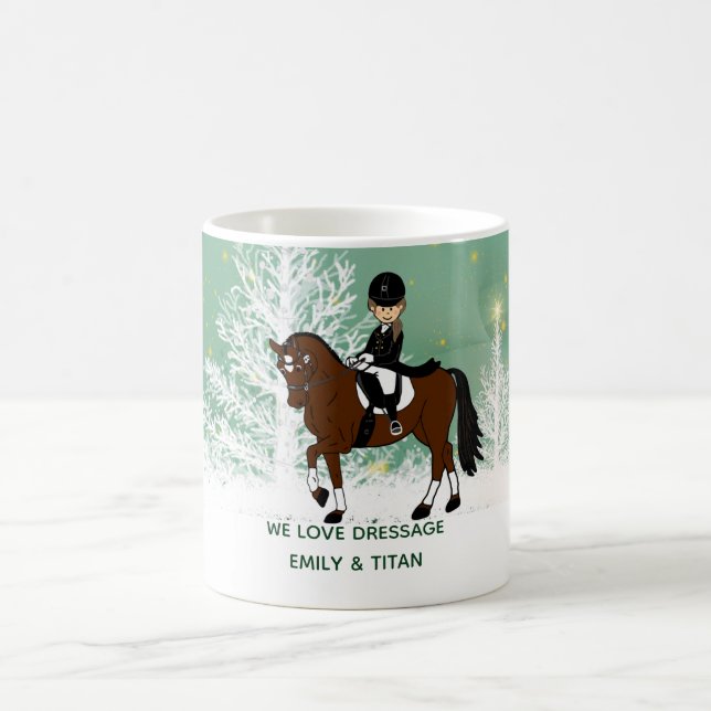Personalisierte Dressage Reiten Tasse Girls (Mittel)
