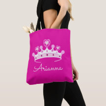 Personalisierte Druckkronenkrone in Hot Pink