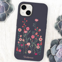 Personalisierte dunkle Blumen