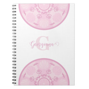Personalisierte Dusky Rose Grand Millennial Mandal Notizblock