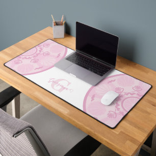 Personalisierte Dusky Rose Grand Millennial Mandal Schreibtischunterlage