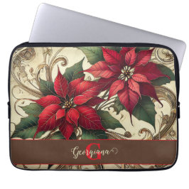 Personalisierte dynamische tropische Weihnachtsfei Laptopschutzhülle