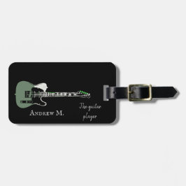 Personalisierte E-Gitarre-/Gitarrenreise Gepäckanhänger