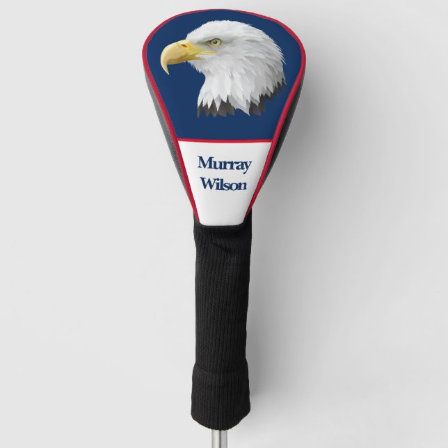 Personalisierte Eagle Golf Head Cover Golf Headcover (Vorderseite)