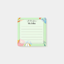 Personalisierte "Eine Notiz von" Lehrer Post-it No