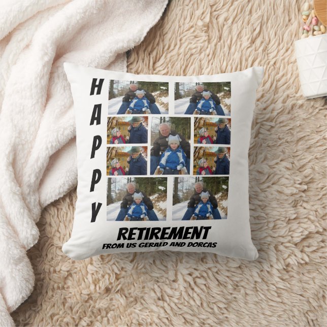 Personalisierte einfache Altersvorsorge 9 FotoColl Kissen (Decke)