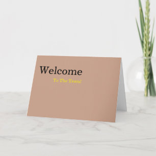 Personalisierte einfache elegante Begrüßung Karte