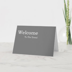 Personalisierte einfache elegante Begrüßung Karte