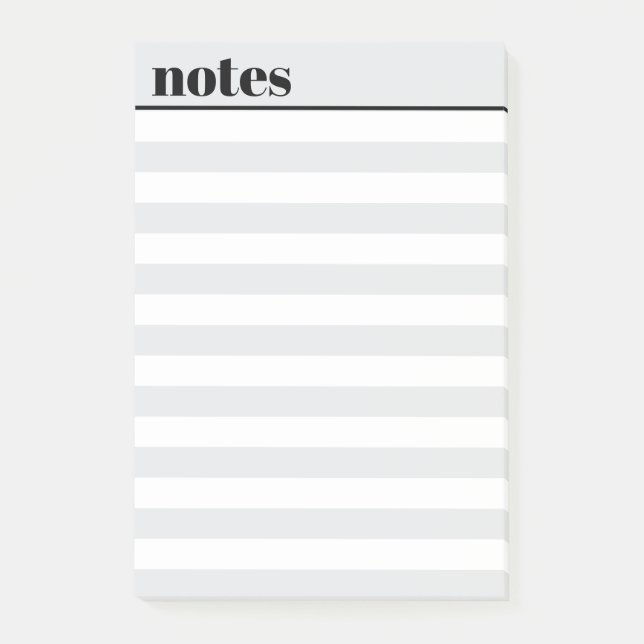 Personalisierte einfache minimale Haftnotizen, 10  Post-it Klebezettel (Vorderseite)