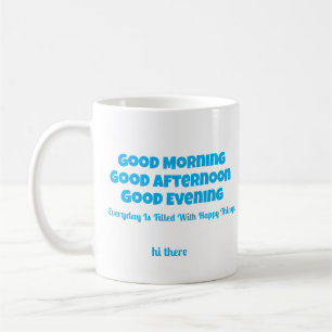 Personalisierte einfache minimale süße Guten Morge Kaffeetasse