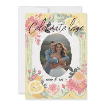Personalisierte einfache moderne Hochzeit feiern L