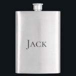 personalisierte einfache Monogramm fügen Sie Ihren Flachmann<br><div class="desc">design</div>