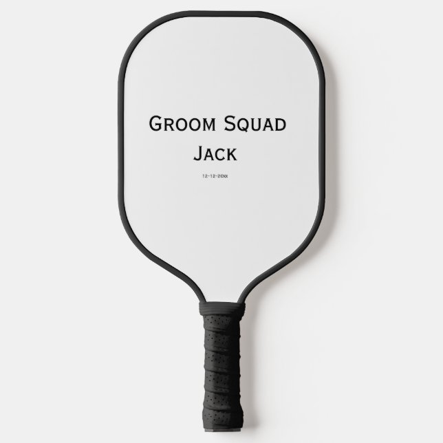 personalisierte einfache Monogramm fügen Sie Ihren Pickleball Schläger (Vorderseite)