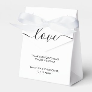 Personalisierte einfache und elegante Liebe Hochze Geschenkschachtel