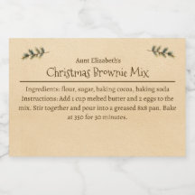 Personalisierte einfache Weihnachts-Brownies-Backm