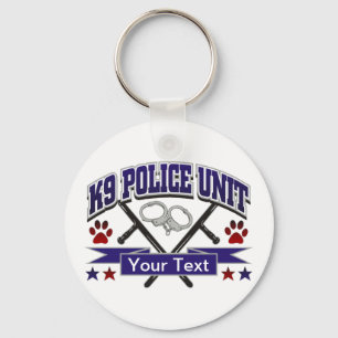 Personalisierte Einheit der Polizei-K9 Schlüsselanhänger