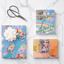 personalisierte Einhorn-Geschenkpackung zum 8. Geb