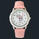 Personalisierte Einhornkid Armbanduhr<br><div class="desc">Eine zauberhafte Aquarellfarbe vereint Kinderuhr. Ideal für die Rückkehr zur Schule,  zum Geburtstag oder zu Weihnachten.</div>