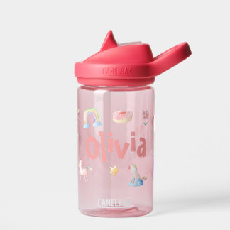 Personalisierte Einhornwasserflasche Trinkflasche