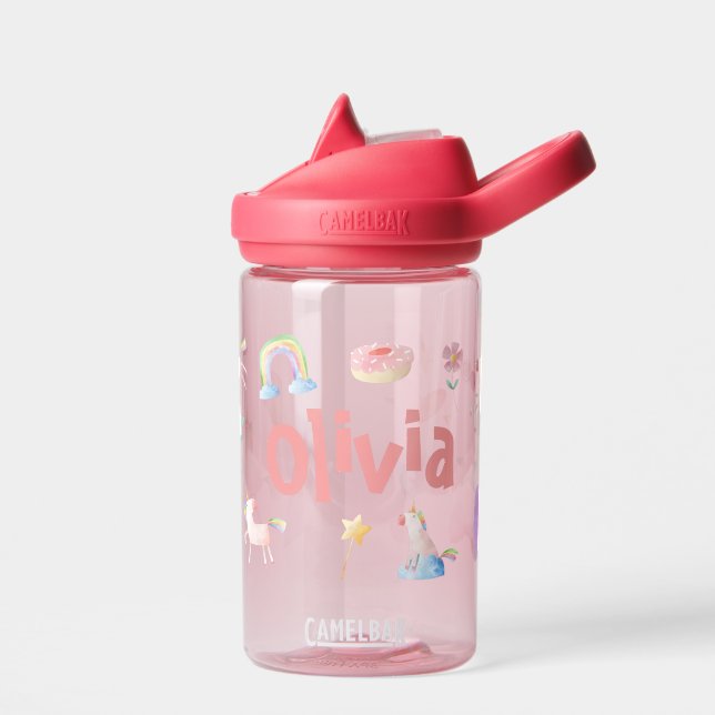 Personalisierte Einhornwasserflasche Trinkflasche (Links)