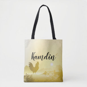 Personalisierte Einkaufstasche Sonnig Morgen Farm  Tasche