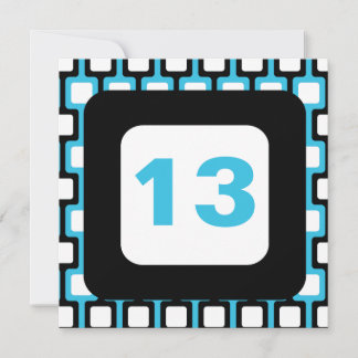 Personalisierte Einladung zum 13. Geburtstag