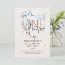 Personalisierte Einladung zum 1. Geburtstag