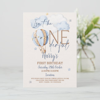 Personalisierte Einladung zum 1. Geburtstag