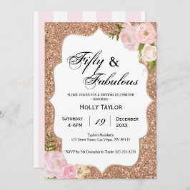 Personalisierte Einladung zum 50. Geburtstag