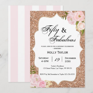 Personalisierte Einladung zum 50. Geburtstag