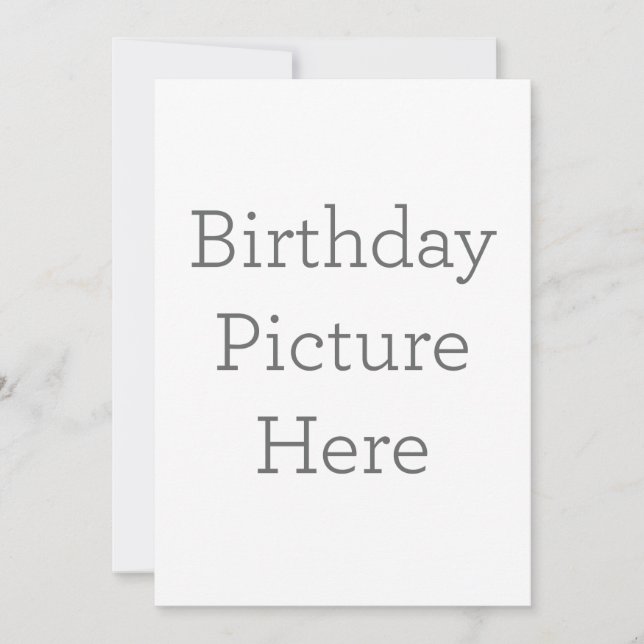 Personalisierte Einladung zum Geburtstag (Vorderseite)