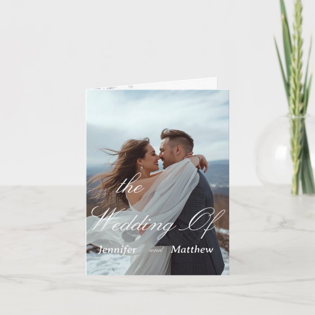 Personalisierte Einladung zur Hochzeit (Vorderseite)