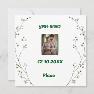 Personalisierte Einladung zur Hochzeit