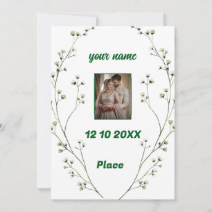Personalisierte Einladung zur Hochzeit